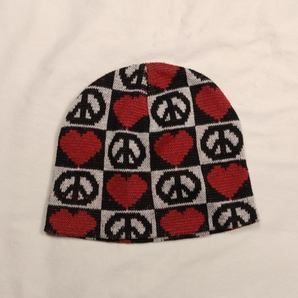 Peace and Love Kids Beanie One Size